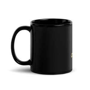 Clowdus Smiles Black Glossy Mug