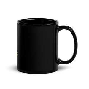(NEW) Clowdus Smiles Black Glossy Mug