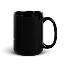 Load image into Gallery viewer, Clowdus Smiles Black Glossy Mug
