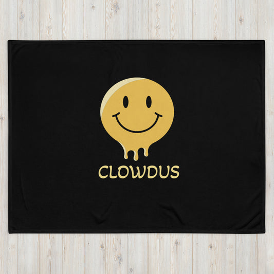 Clowdus Smiles Throw Blanket