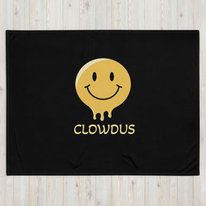Clowdus Smiles Throw Blanket